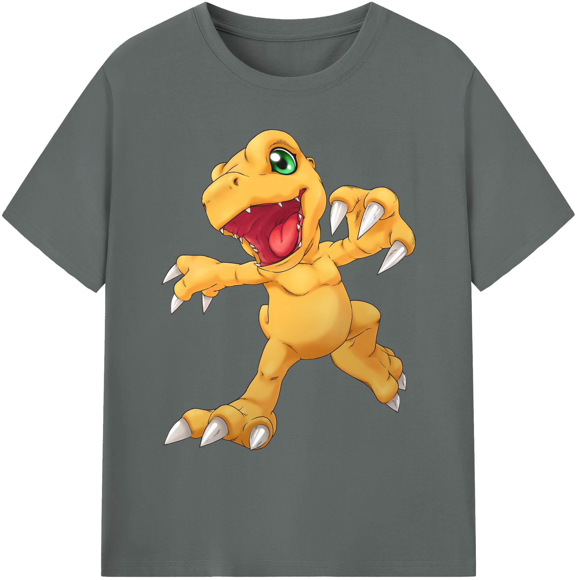 （画像用） Digimon デジタルモンスター/デジモン 綿100％ メンズ半袖Tシャツ｜肌触りやわらか＆通気性